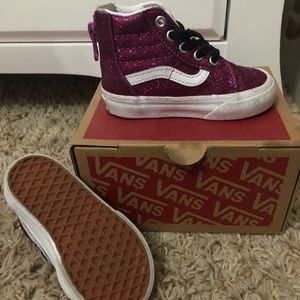 High top glitter toddler Vans